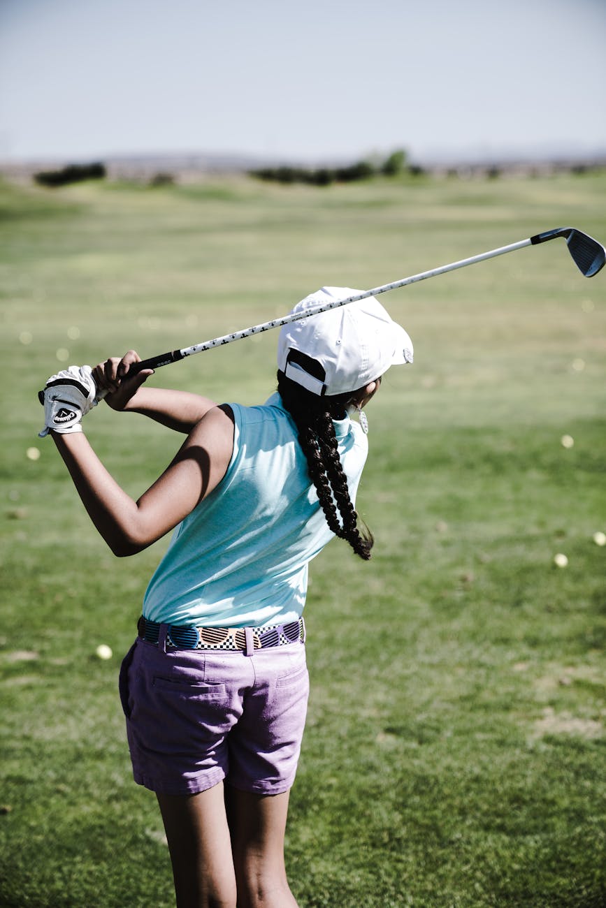 Playing Golf Stock Image